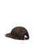Brown Cotton twill baseball cap with lived-in effect