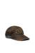 Brown Cotton twill baseball cap with lived-in effect