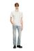 Light Grey Regular Fit Short-sleeve polo with logo detail