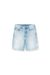 Black Regular Fit Shorts In Destroyed Denim