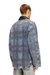 Blue Jacket in graphic bouclé denim