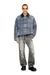 Blue Jacket in graphic bouclé denim
