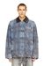 Blue Jacket in graphic bouclé denim