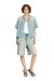 Blue Relaxed Fit Shorts In Fluid Dirt-Effect Denim