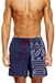 Blue Swim shorts with oversized logo print