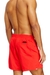 Red Swim shorts with oversized logo print