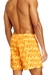 Yellow Swim shorts with all-over logo print