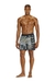 Green Swim shorts with distressed print and maxi logo
