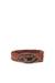 Brown 4 cm braided leather belt