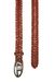 Brown 4 cm braided leather belt