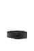 Black 4 cm braided leather belt