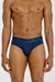 Multicolor 3-Pack Briefs In Stretch Cotton