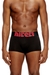 Black Three-pack stretch-cotton boxers with cut logo