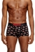 Black 3-pack of cherry-heart boxer shorts
