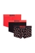 Black 3-pack of cherry-heart boxer shorts