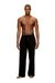 Black Logo-waistband lounge pants in cotton terry