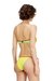 Orange Regular Fit Color-Block Bandeau Bikini Top