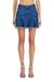 Black Pleated Mini Skirt In Denim