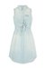 Blue Midi Dress In Fluid Dirt-Effect Denim