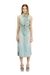 Blue Midi Dress In Fluid Dirt-Effect Denim