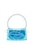 Blue 1DR-Iconic shoulder bag in transparent TPU