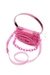 Pink 1DR-Iconic shoulder bag in transparent TPU