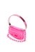 Pink 1DR-Iconic shoulder bag in transparent TPU