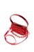Red 1DR-Iconic shoulder bag in transparent TPU