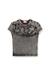 Grey Slim Fit top with denim applications