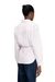 Beige Regular Fit Poplin wrap-around shirt with pinstripes