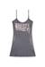 Grey Slim Fit Mini dress in viscose with thin straps