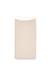 Beige Ribbed knit skirt with contrast waistband