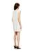 White Regular Fit Short cotton dress with embossed chain