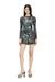 Multicolor Skinny Fit Printed Mini Dress With Crystal Details