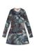 Multicolor Skinny Fit Printed Mini Dress With Crystal Details