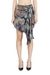 Multicolor Regular Fit Knotted Skort In Printed Satin