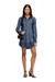Blue Shirt dress in fluid Prince of Wales denim