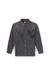 Grey Denim shirt with embroidered emblem