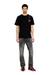 Black Cotton T-shirt with cherry graphic Black