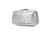 Silver Metallic Pu Beauty Case