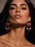 Crimson Couplet Earrings