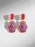 Crimson Petal Earrings
