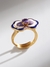 Violet Blossom Ring