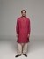 Garnet Textured Kurta
