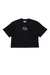 Black Cotton T-shirt with central logo