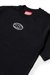 Black Cotton T-shirt with central logo