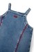 Blue Denim dress with contrast piping