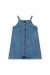 Blue Denim dress with contrast piping