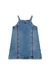 Blue Denim dress with contrast piping