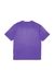 Violet Cotton T-shirt with flocked Diesel graphic print